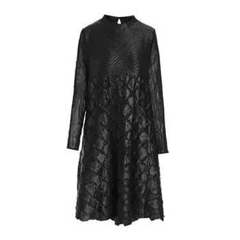 Miyake plisseeritud kleit naiste kevad uus rasketööstuse plisseeritud fashion lahti suur maht oli õhuke temperament väike must kleit