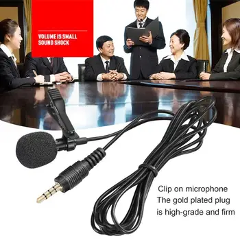Mini Lavalier Mic lipsuklambriga Mikrofon Nutikas Telefon Salvestamist PC Clip-Rinnamikrofon Toetada Rääkides Laulu Kõne Kõrge Tundlikkus