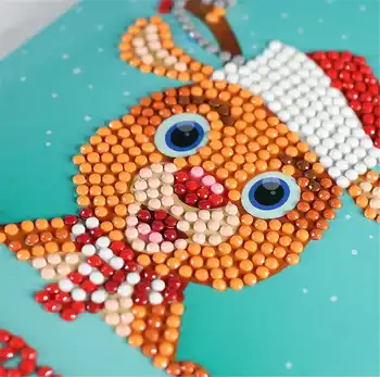 HUACAN 5d Diamond Maali jõulukaardid Diamond Tikandid Sünnipäevaks Postkaardi DIY Käsitöö Kingitus Komplekt