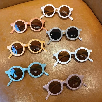 2021 Laste Lapsed Päikeseprillid päikeseprillid Tüdrukud Poisid Vintage Armas Väljas UV 400 Kaitse Oculos De Sol Gafas Prillid