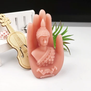 3D Hiina Buddha Kuju Disain Silikoon Hallituse Küünal Seep Kipsi Vaik Hallituse DIY Lõhn Kodumasinate Teenetemärgi Käsitöö-Tööriistad