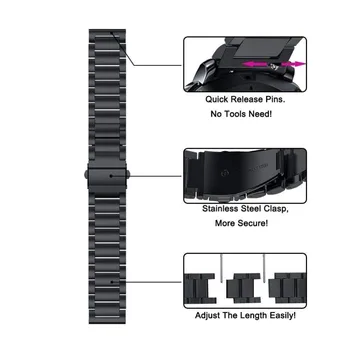 Roostevabast Terasest Bänd Huawei GT 2 42mm smart watch Sport käevõru Au magic 2 42mm Randmepaela Tarvikud