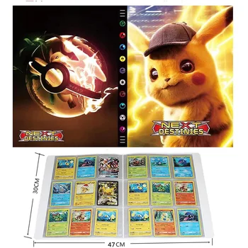 9 Tasku 432Pcs Pokemon Kaardid Album Raamat Detektiiv Pikachu Omanik Kaardi Kaust Koormatud Nimekirja Mängu Kaart VMAX Kogumise Laps Mänguasja Kingitus