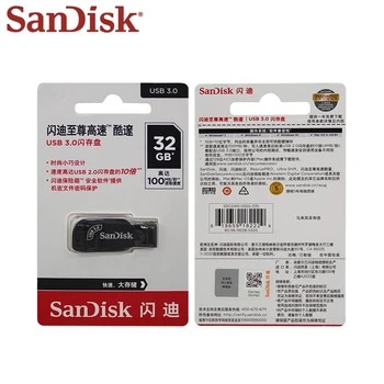OriginalSanDisk Originaal USB 3.0 USB Flash Drive CZ410 32GB 64GB 128GB 256GB Pen Drive Memory Stick U Disk Mini Pendrive