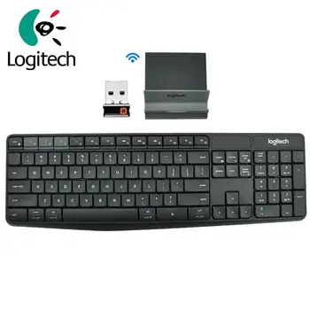 Logitech K375S Kaasaskantav 104 Võtmed 2.4 GHz Juhtmeta USB Dual Mode Klaviatuuri Sülearvuti Notebook PC Universal Seista