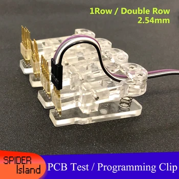 PCB Testimine Kinnitusseadmete alla Laadida Burn Tool Clip Programmeerimine Simulatsiooni katseseadme Instrumentaarium 2.54 mm) 1 rida /Topelt Rida kaabel 30cm