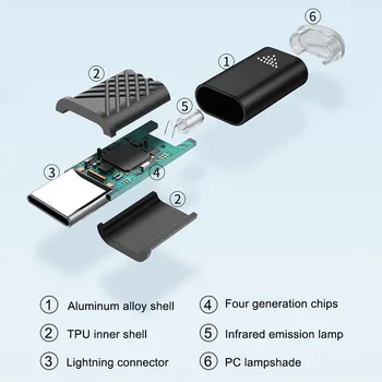 Tüüp C-Micro-USB-Liides Smart App Kontrolli Mobiiltelefoni Rremote Kontrolli Traadita Kaugjuhtimisega IR Kodutehnika Adapter
