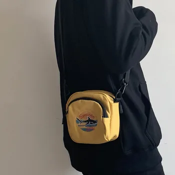 Väike Lõuend Õla Crossbody Kotid Naistele 2021 Cartoon Prindi Daamid Telefon, Rahakott Käekotid, Naiste Mini Messenger bag Kott