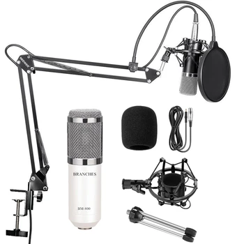 BM-800 Professionaalne Kondensaator Mikrofon BM800 Komplekt:Mikrofon Arvuti+Šokk Mount+Vaht Kork+Kaabel Nagu BM 800 Mikrofon