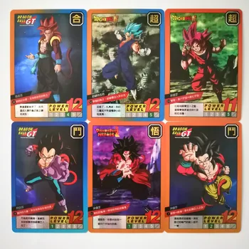 55pcs/set Super Dragon Ball Ühe Kaardi Heroes Lahing Ultra Instinkt Goku Vegeta Mängu Kogumine Anime Kaardid