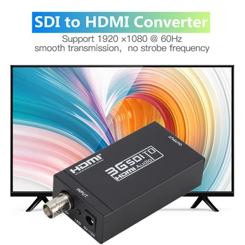 PzzPss 3G HDMI-ühilduvate, et SDI Converter SDI Adapter Audio-HD-SDI/3G-SDI BNC Adapter 1080P DAC Converter for Monitor HDTV