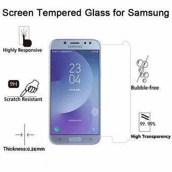 Jäik Klaas on Toughed Ekraani Kaitsekile Telefoni Esi-Film 9H HD Karastatud Klaas Samsung A2 Core A3 A5 A6 Pluss A7 A8 2016