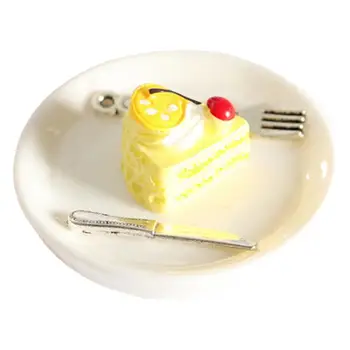 Nukumaja Mini Kooki Tassis Kääbus Simulatsiooni Nuga Kahvel Köök Mänguasi Lauanõud