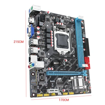 MASINIST H55 Emaplaat LGA-1156 Tugi Intel Core I3 I5 I7, Xeon 3470 Protsessor DDR3 Lauaarvuti RAM HDMI VGA Emaplaadi HM55-P3