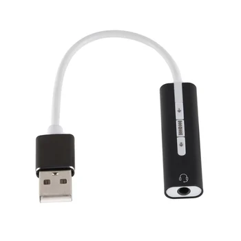 USB Arvuti helikaardi Peakomplekt 2 In 1 7.1 Välise Kõrvaklappide helikaardi Heli Mikrofoni Adapter ARVUTI Sülearvuti