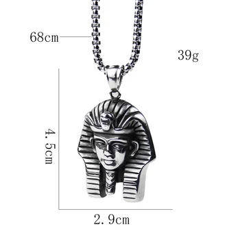 Retro Egiptuse Vaarao King Ripats Kaelakee Mehed Roostevabast Terasest Mees Punk Kett Usuliste Võlu Ehted Egiptus Kingitus Choker