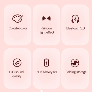Traadita Sport Kassi Kõrva Kõrvaklapid, Bluetooth-Peakomplekti RGB Tuled Kõrvaklapid 5.0 Bass Müra Tühistamises Mic Täiskasvanud Lapsed Toeta TF Kaart