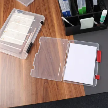 Läbipaistev sorteerimine faili box A4 portable kaust plastikust A525*18*2 faili ladustamise kasti salvestiste kausta storage box A4 # 30*22*2.5