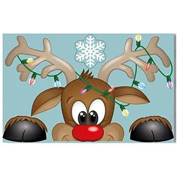 Santa Põder Jõulud PVC Staatiline Kleebis Home Windows Lible Seina Kleebis Uue Aasta Pidu Klaas Kleit üles Ehteid 20*30 CM