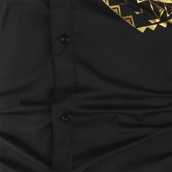 Luksuslik Kuld Must Särk Meestele Uued Slim Fit Pikad Varrukad Camisa Masculina Kuld Must Chemise Homme Sotsiaalne Meeste Klubi Kõnniteed Särk