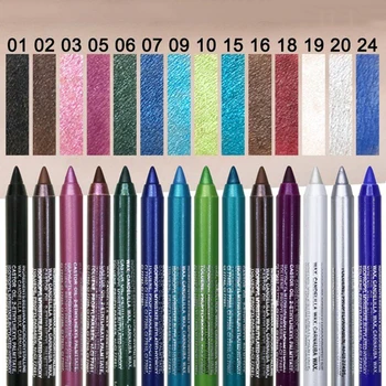 14 Värvi, Veekindel Matt Glitter Silmapliiats Pencil Set Lauvärv Pearl Pigment, Sinine Valge Must Silmalainer Delineador Meik TSLM1