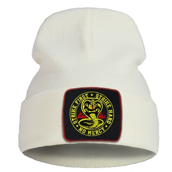 Müts Cobra Kai Prindi Talvel Soe Naiste Talvine Müts Väljas Vabaaja Ski Mees Koo Mütsid Sofe Cotoon Beanie Teismelistele