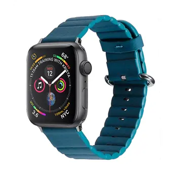 Nahast aas rihma Apple watch band 44mm 40mm iwatch bänd 38mm 42mm Ehtne nahk watchband apple watch band 5 4 3 se 6