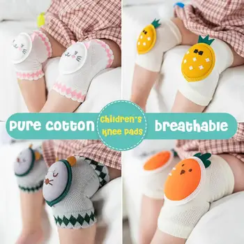 1 Paar Cotton Baby põlvekaitsmed Cute Cartoon Indekseerimise Protector Lapsed Kneecaps Lapsed Lühike Kneepad Beebi Anti-slip Ohutu säärised
