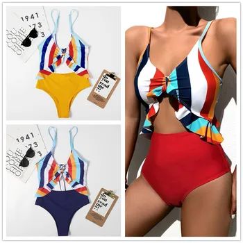 Naiste Bikinis Uued Ujumisriided Naiste trikoo Naine Õõnes Välja Ujumine Push-Up Bikiinid Komplekti Kandma trikoo Ujumistrikood