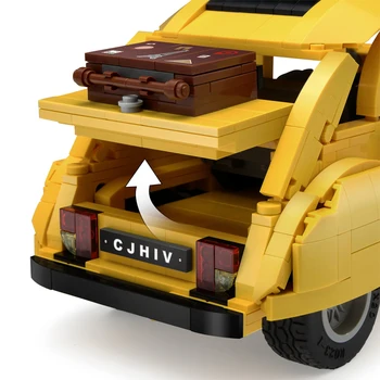 1238pcs KES Klassikaline Sõiduki Retro Auto, 2CV ehitusplokid Mänguasjad Mudel ühildub Legouingly High Tech Telliskivi Laste Mänguasjad