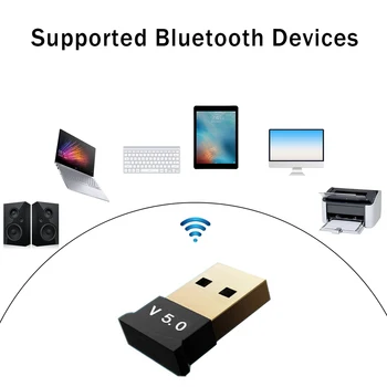 Traadita USB-5.0 Bluetooth Adapter Bluetooth Dongle Muusika Vastuvõtja Adapter Bluetooth Audio Saatja Desktop VÕITA 10