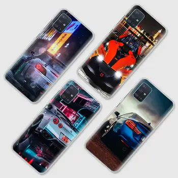 Lahe sportauto Kõva PC Phone Case For Samsung Galaxy A51 A71 A31 A41 A21s A91 A12 A02s A42 5G tagakaas Coque Fundas Capa
