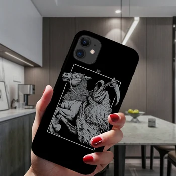Skelett Armastavad Roosa Silikoonist Kate iPhone Mini 12 11 Pro XS Max X-XR 6 6S 8 7 Pluss 5 5S SE 2020 Pehme TPU, Must Telefon Kohtuasjas