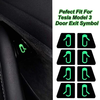 Auto Uks Avada Väljumise Interjöör Decal Helendav Dekoratiivne Kleebis jaoks Tesla Model 3