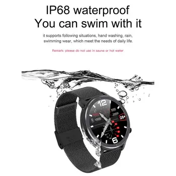 L11 1.3 tolline Full Ring puuteekraan, mis IP68 Veekindel Bluetooth EKG PPG Südame Löögisageduse Monitor Sport Fshion Smart Watch Toetada APP
