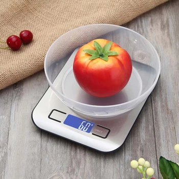 Digitaalne köögikaal Roostevaba Teras 5kg LED Elektrooniline Täpsusega Toidu Dieet Skaala Toiduvalmistamis Mõõtmine Köök Tarvikud
