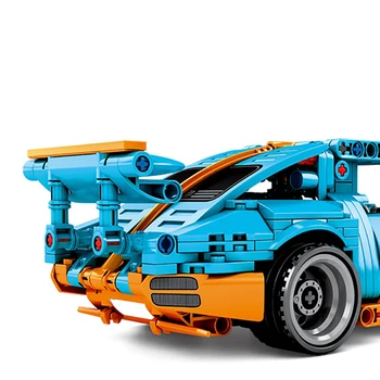 SEMBO Tehnilised Auto Tõmmake Sport Auto Kiiruse Racer Mudel ehitusplokid Linna superauto neid Sõiduki Tellised Lapsed Mänguasjad Poistele Kingitusi
