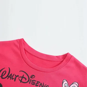 Disney T-Särk Harajuku Ees Tagasi Bambi Hirv Küülik Thumper Kirja Cartoon Prindi Lühikesed Varrukad Naiste Mood O-Kaeluse Tee Tops