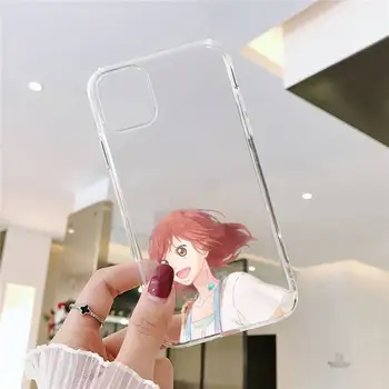 Ao Haru Ride Armastus armas anime Telefoni Juhul Läbipaistev pehme iphone 5 5s 5c se 6 6s 7 8 11 12 plus mini x xs xr pro max