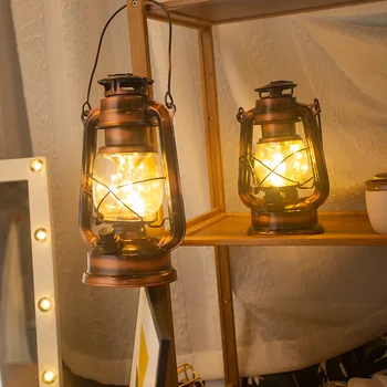 Puhkus Valgustus LED Night Light Retro Petrooleumi Vintage Laterna Aku Tabel Lamp Öö Rippuvad Tuli Koju Magamistuba Decor