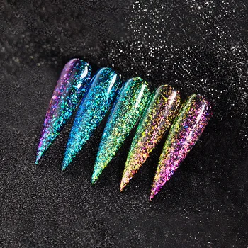 7.3 ML UV Geel Küünte poola Läikiv Diamond Glitter Aurora Helbed Geel Litrid Küünte Värvi Top Baas, Krunt, Lakk Hübriid Lakid