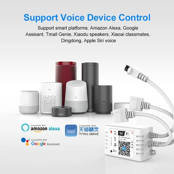 4 tk smart WIFI RGB LED riba kontroller sisseehitatud automaatika moodulit toetama alexa muusika hääl magic home pro APP
