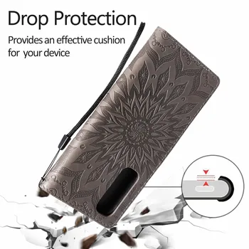 Nahast 3D Sun Flower Rahakoti Puhul LG G3 G4 G5 G6 G7 ThinQ G8X G9 Q6 Q8 Xpower 2 3 Nexus 5X Omanikule-Kaardi Pesa Klapp Seista Kate