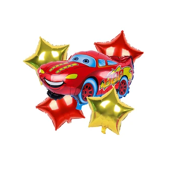 Suured Cartoon Auto Foolium Õhupalli Komplekt Sinine Punane 32 Tolline Numbri Auto Heelium Globos Lapsed Poiss Sünnipäeva Teenetemärgi Pallid