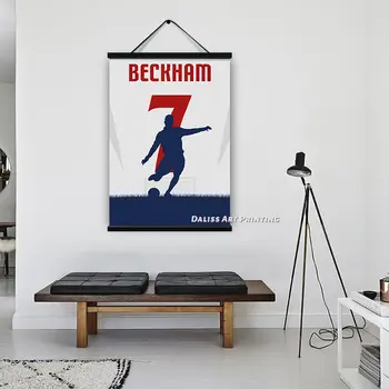 Lõuend Jalgpalli staar David Beckham Pilte Kodu Kaunistamiseks Maalid Plakat HD Pildid Seina Art Modulaarne elutuba Raamitud