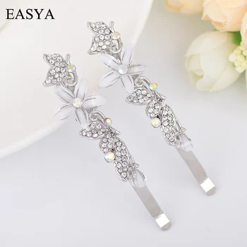 EASYA Uute tulijate Liblikas Lill Juuksed Clip Peakatet Kaunistused Mood Elegantne Rhinestone Crystal klambri külge Juuksed Tarvikud