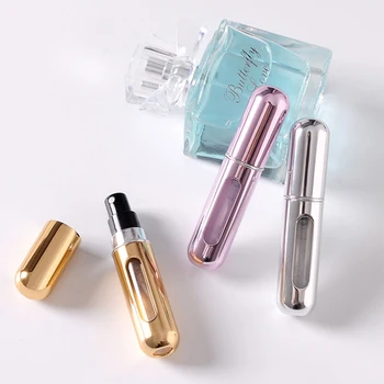 5ml Korduvtäidetavaid Mini Parfüümi Spray Pudel Alumiinium Pihusti Pihusti Kaasaskantav Reisi Kosmeetika Konteiner Lõhnaõli Pudel