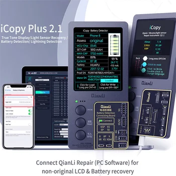 ICopy Pluss 2.1 iPhone LCD Ekraan Ülitundlikkust EEPROM Valgustundlik Vibraator Lugeda-Kirjutada Taastada Programmeerija Algne Värv