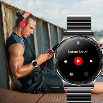 GEJIAN Smart Watch Mehed IP68 Veekindel Luksuslik smartwatch Mens Bluetooth Kõne Android ja ios telefoni Muusikamängija Fitness Tracker