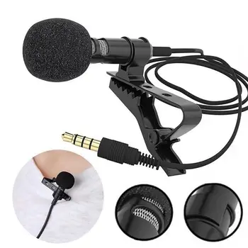 Kaasaskantav Väline 3,5 mm Käed-Tasuta Traadiga Rinnamikrofon Mikrofoni Klamber Lavalier Mikrofon Tie Nutitelefoni, ARVUTISSE Salvestamise Kõlar